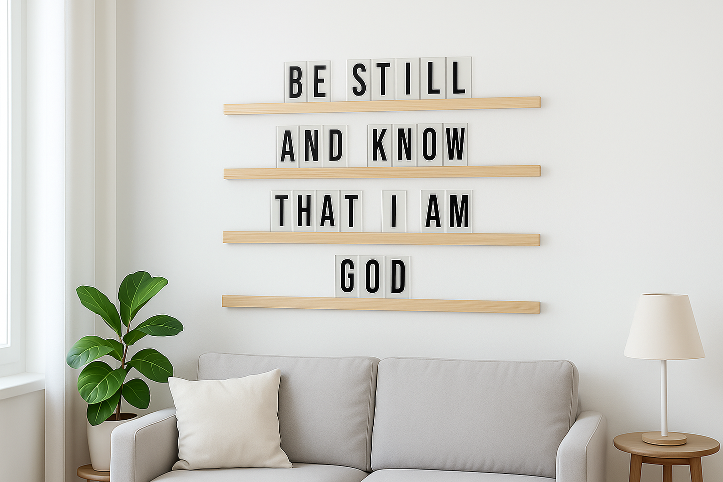Scripture Letter Ledges | Christian Home Wall Décor