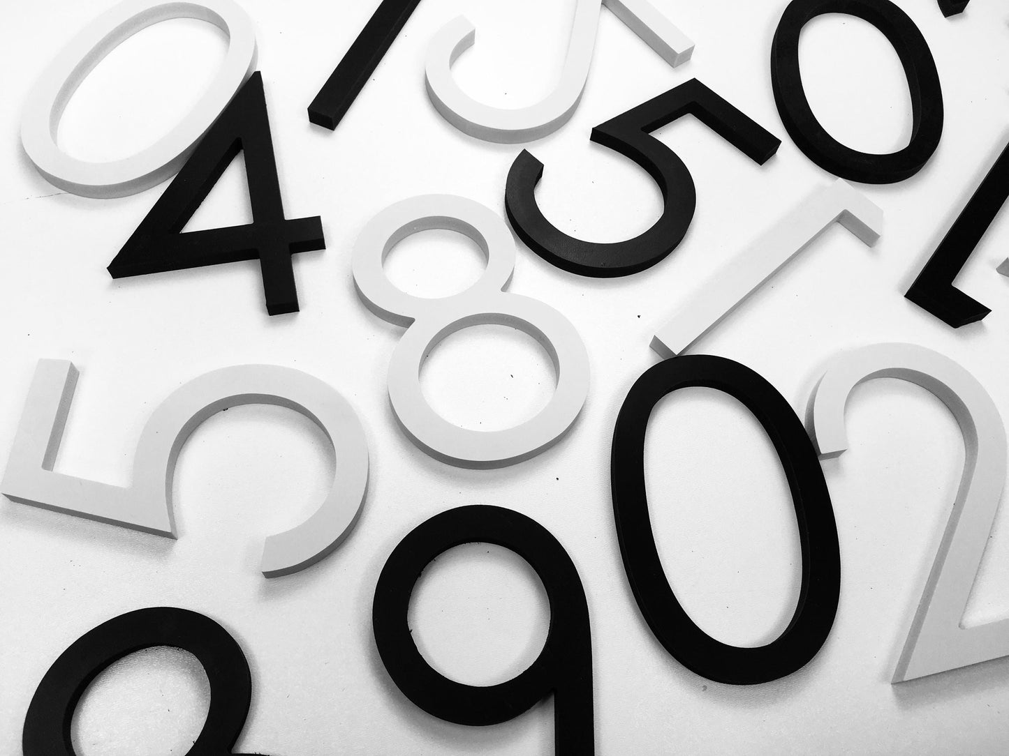 4" Acrylic House Numbers: Reflective, Weatherproof DIY Street Address