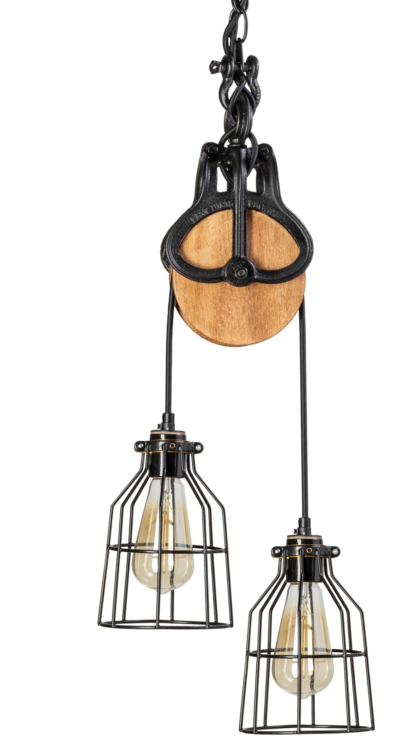UL Listed Farmhouse Kitchen Pendant Light - Rustic Chandelier for Kitchen Island