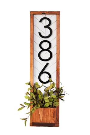 Fairview Weatherproof Address Planter
