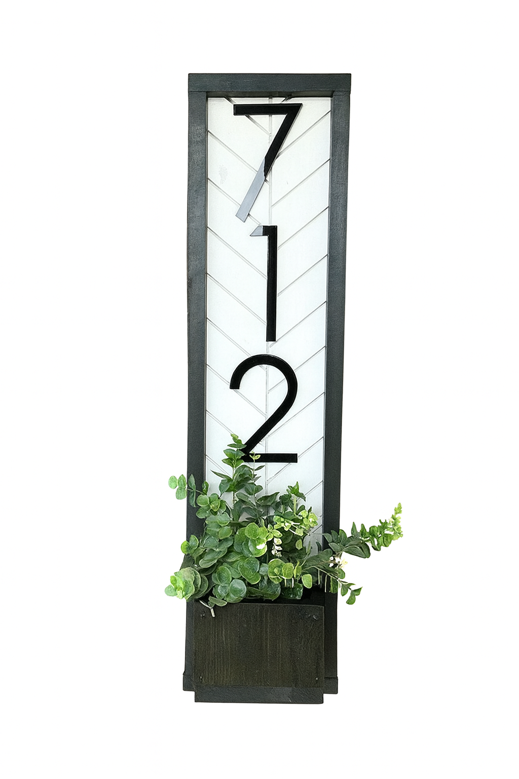 Fairview Vertical Address Planter, House Number, House Number Sign, Address Sign, Address Plaque Personalized Numbers, Housewarming Gift