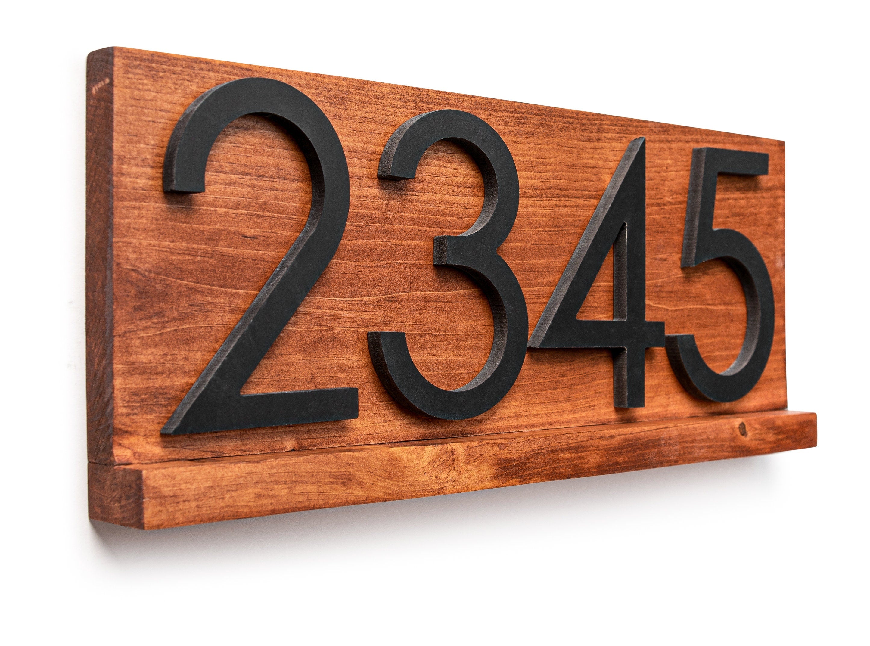 Delmar Custom Modern Address Plaque: Personalized Door Sign for Stylish Home Decor