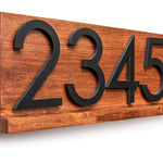 Delmar Custom Modern Address Plaque: Personalized Door Sign for Stylish Home Decor