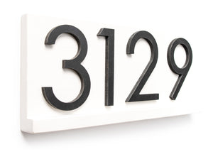 Delmar Custom Modern Address Plaque: Personalized Door Sign for Stylish Home Decor