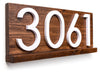 Delmar Contemporary House Address Plaque - Personalized Sign with Custom Name for Modern Homes