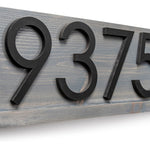 Delmar Contemporary House Address Plaque - Personalized Sign with Custom Name for Modern Homes