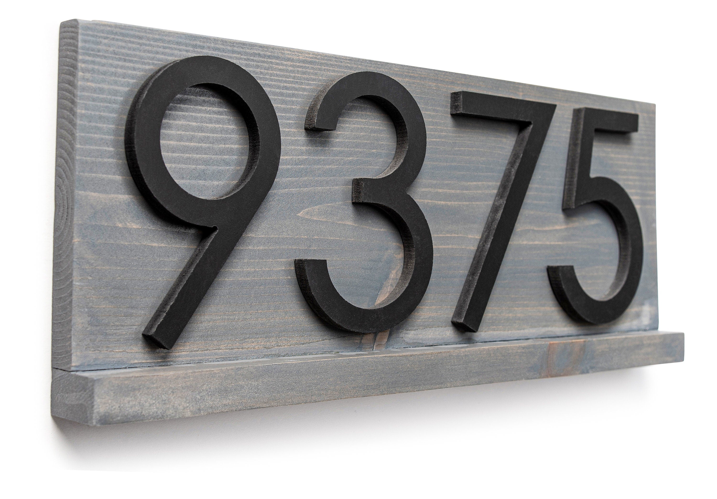 Delmar Custom Modern Address Plaque: Personalized Door Sign for Stylish Home Decor