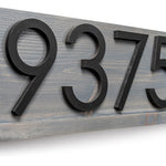 Delmar Custom Modern Address Plaque: Personalized Door Sign for Stylish Home Decor