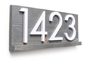 Delmar Custom Modern Address Plaque: Personalized Door Sign for Stylish Home Decor