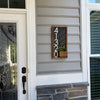 Cresswell Vertical Address Sign with Planter, Large Address Numbers for House, Rustic Address Plaque, Handmade Design for Modern Beach Homes