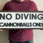 Pool Signs, Pool Rules, No Diving Sign, Pool Decor, Outdoor Pool Signs, Wood Signs, Backyard Signs, Deck Signs, Patio Signs, Porch Signs