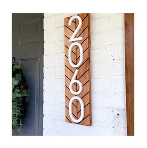 Chesapeake Vertical Address Plaque Sign, Porch Address Sign, Large Numbers, Number Sign for Outside , Personalized Address Sign for Home
