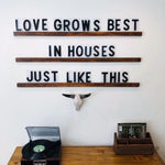 XL LETTERBOARD Custom Wood Letterboard Sign - Personalized Rustic Wall Decor for Office - Motivational Quotes and Inspirational Sayings