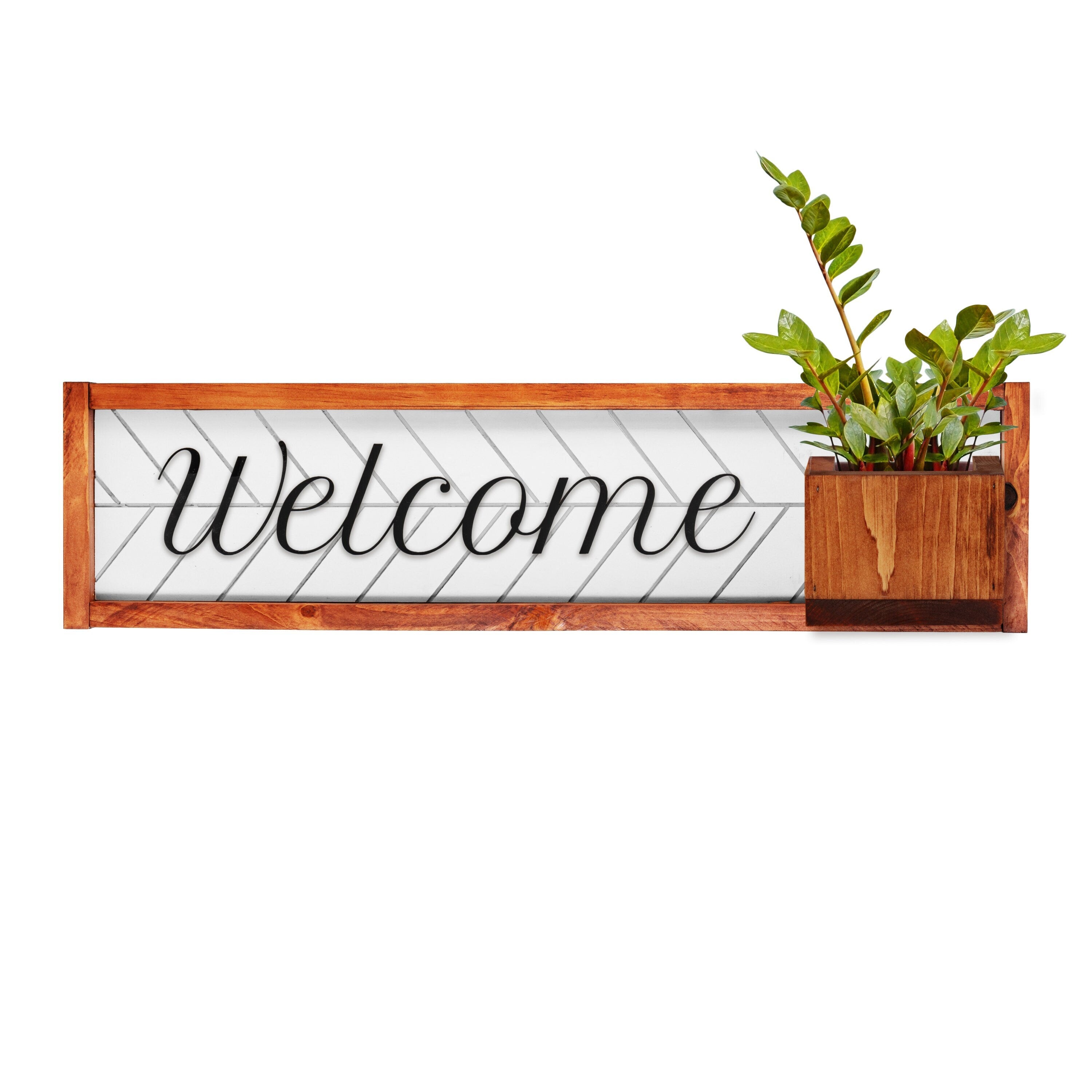 Pennfield Handmade Wooden 'Hello' Door Hanger | Realtor Gift | Farmhouse Style Front Door Decor