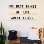 XL Letterboard Handcrafted Letter Message Board - Creative Home Organization for Kids Room Personalized Nursery Wall Decor - Kids Room Art