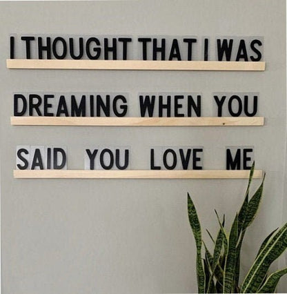 XL Letterboard: 4in Letters, Statement Shelves, Customizable Quote Sign