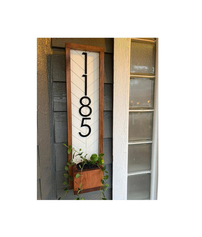 Fairview Vertical Address Planter, House Number, House Number Sign, Address Sign, Address Plaque Personalized Numbers, Housewarming Gift
