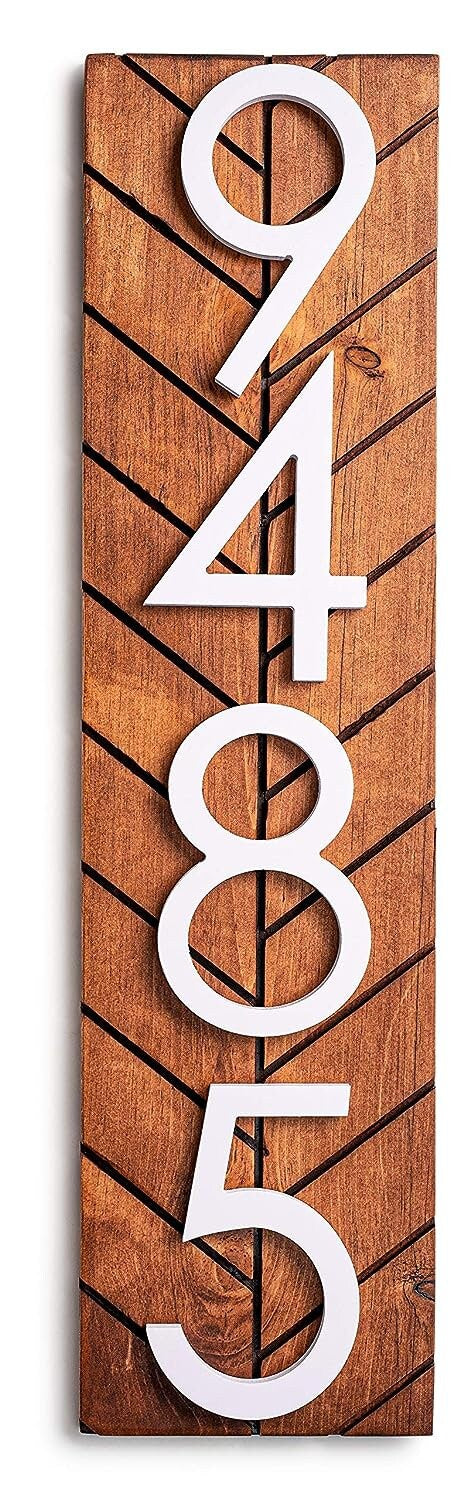 Chesapeake Vertical Address Sign, House Number Sign, Number Sign for Yard, Personalized Address Plaque Sign for Home, Address Plaque Sign