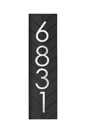 Chesapeake 100% UV & Weatherproof Vertical Address Sign, Address Plaque, Address Number Sign for Porch, Personalized PVC Address Sign Home