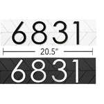 Chesapeake 100% UV & Weatherproof Vertical Address Sign, Address Plaque, Address Number Sign for Porch, Personalized PVC Address Sign Home