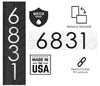 Chesapeake House Number Sign, Address Plaque Vertical, House Numbers, Address, Housewarming Gift, Horizontal Address Plaque, Vertical Number