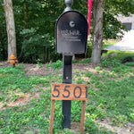 Benson Functional Art for Your Yard - Custom Address Sign, a Perfect Gift for Housewarming -Handmade Wooden House Number Plaque
