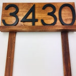 Benson Functional Art for Your Yard - Custom Address Sign, a Perfect Gift for Housewarming -Handmade Wooden House Number Plaque