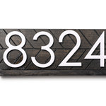 Towson Mid-Century ModernAddress Sign - Personalized Yard Address Numbers - Front Porch Decor - Streetn Number Sign for Apartments