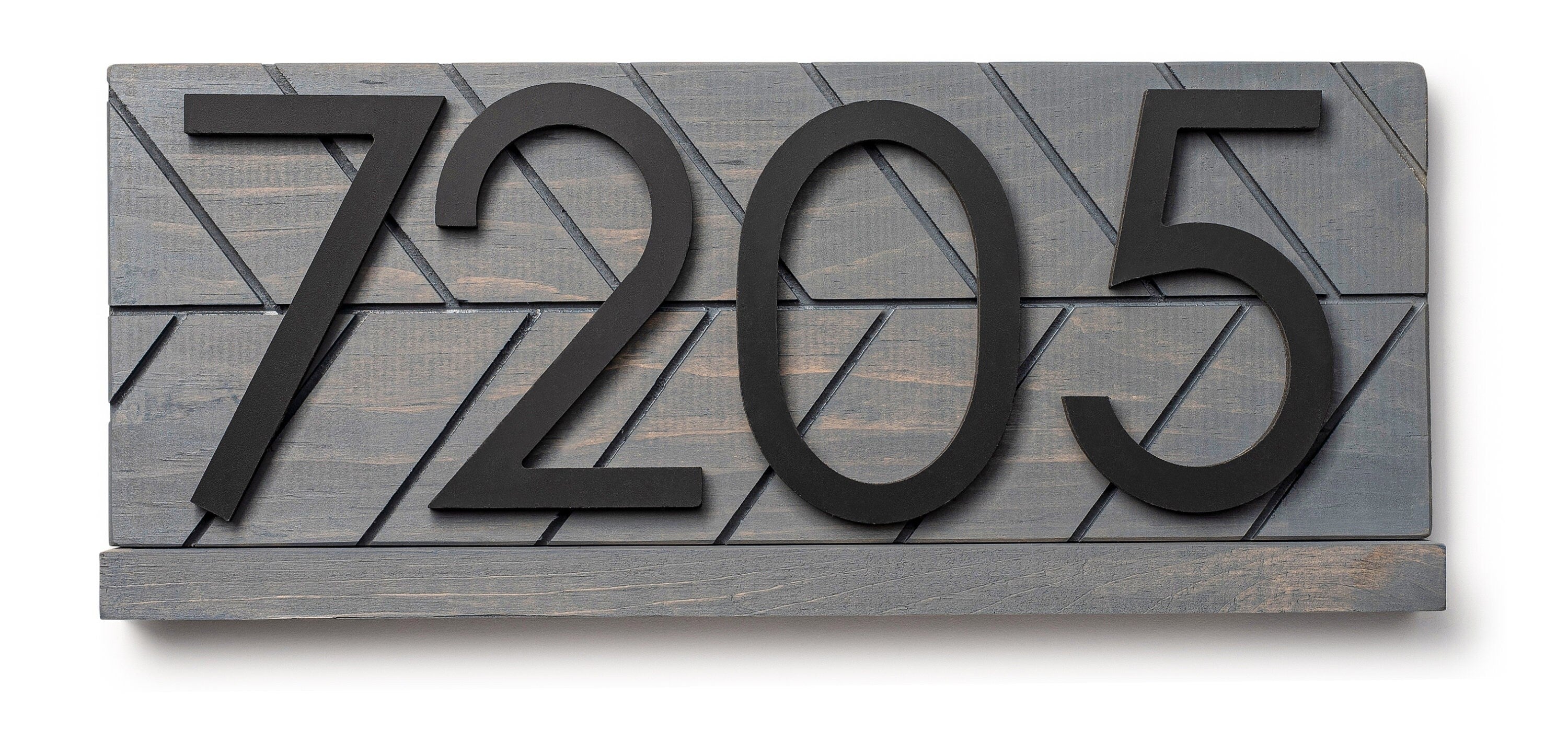 Towson Mid-Century ModernAddress Sign - Personalized Yard Address Numbers - Front Porch Decor - Streetn Number Sign for Apartments