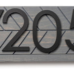 Towson Mid-Century ModernAddress Sign - Personalized Yard Address Numbers - Front Porch Decor - Streetn Number Sign for Apartments