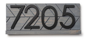 Towson Mid-Century ModernAddress Sign - Personalized Yard Address Numbers - Front Porch Decor - Streetn Number Sign for Apartments