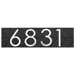Chesapeake 100% uv & weatherproof vertical address sign, address plaque, address number sign for porch, personalized pvc address sign home