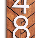 Chesapeake Sign - Enhance Your Curb Appeal with a Chesapeake Modern House Number Sign - Personalized Outdoor Address Plaque