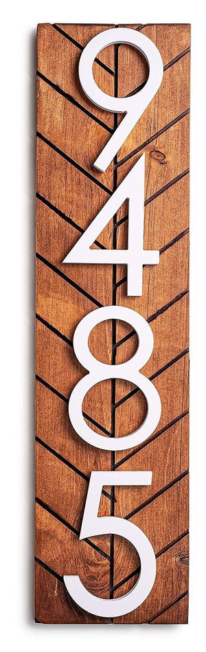 Chesapeake Sign - Enhance Your Curb Appeal with a Chesapeake Modern House Number Sign - Personalized Outdoor Address Plaque