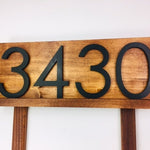 Benson Functional Art for Your Yard - Custom Address Sign, a Perfect Gift for Housewarming -Handmade Wooden House Number Plaque