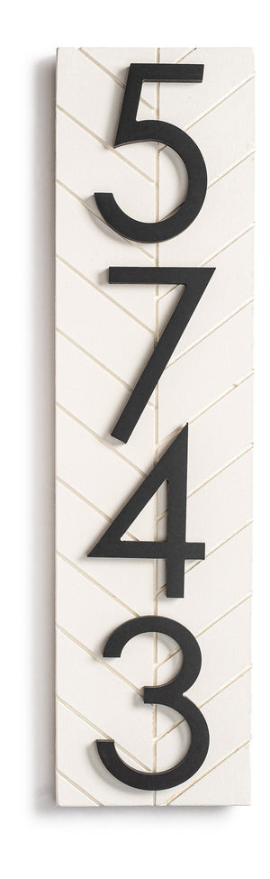 Chesapeake vertical address plaque sign, porch address sign, large house numbers, number sign for outside, personal address sign for home cc