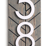Chesapeake vertical address plaque sign, porch address sign, large house numbers, number sign for outside, personal address sign for home cc