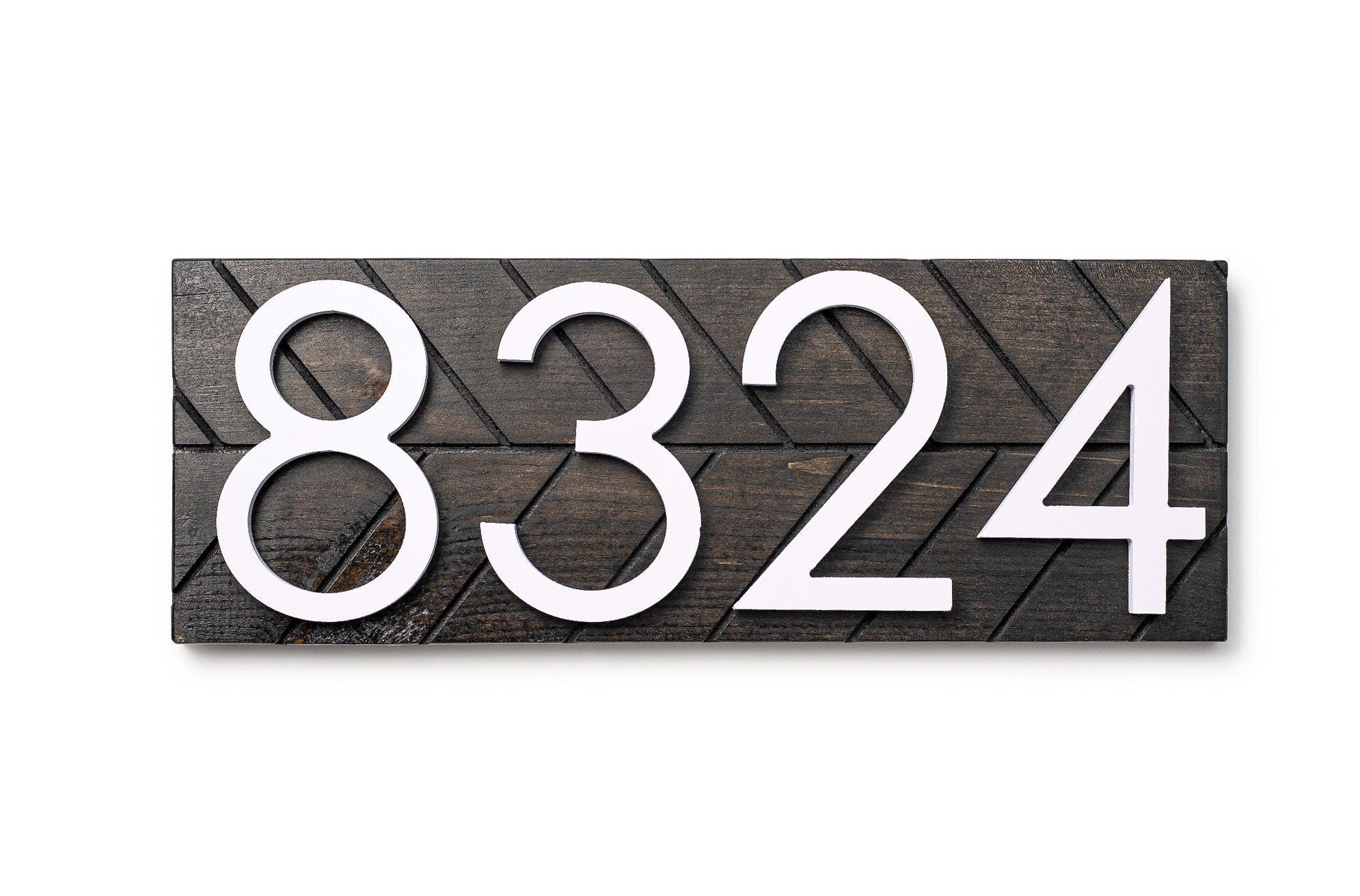 Auburn modern address plaque, personalized address sign, house numbers sign, large address numbers for house, housewarming gift, curb appeal