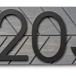 Auburn modern address plaque, personalized address sign, house numbers sign, large address numbers for house, housewarming gift, curb appeal