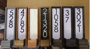 Fairview Sign Custom Address Sign with Planter - Unique Housewarming Idea