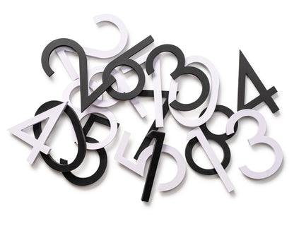 4" Acrylic House Numbers: Reflective, Weatherproof DIY Street Address