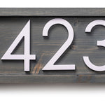 Tanyard Custom Address Numbers Plaque - Farmhouse Housewarming Gift - Personalized Home Address