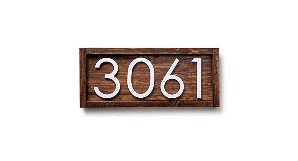 Tanyard Custom Gift for Housewarming - Front Porch Decor - Outdoor Art - Home Sign and House Number Plaque