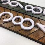 Chesapeake vertical address sign, modern address plaque, large house numbers, address number sign for outside personalized address sign home