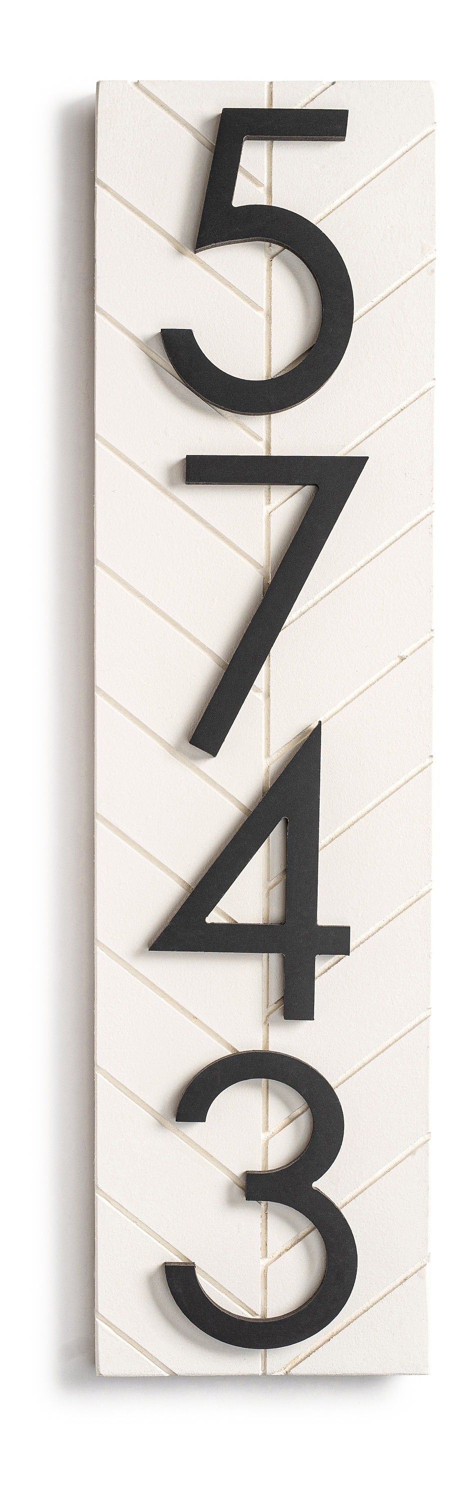 Chesapeake vertical address sign, modern address plaque, large house numbers, address number sign for outside personalized address sign home