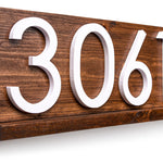 Delmar modern address sign plaque, address sign for house, personalized address plaque for home, large numbers outside, contemporary address