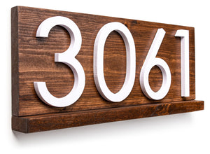 Delmar modern address sign plaque, address sign for house, personalized address plaque for home, large numbers outside, contemporary address