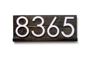 Delmar modern address sign plaque, address sign for house, personalized address plaque for home, large numbers outside, contemporary address