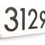 Delmar modern address sign plaque, address sign for house, personalized address plaque for home, large numbers outside, contemporary address