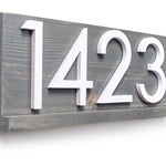 Delmar modern address sign plaque, address sign for house, personalized address plaque for home, large numbers outside, contemporary address